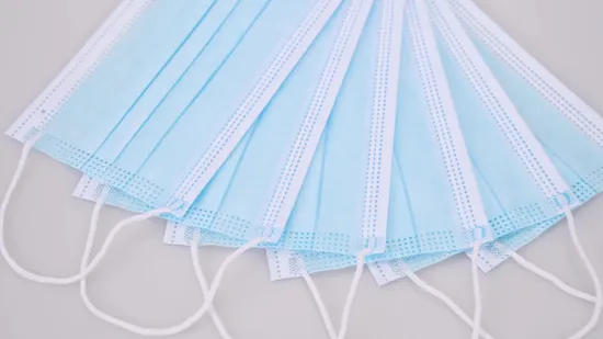 FDA/En14683 Mascarilla desechable certificada para uso médico con gancho Mascarilla quirúrgica desechable para uso hospitalario de 3 capas